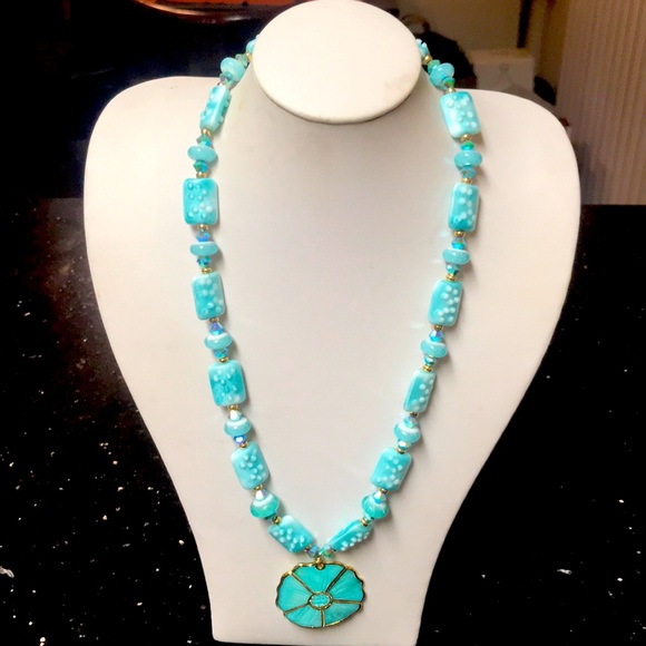 Turquoise Necklace & Earring Set ❤️